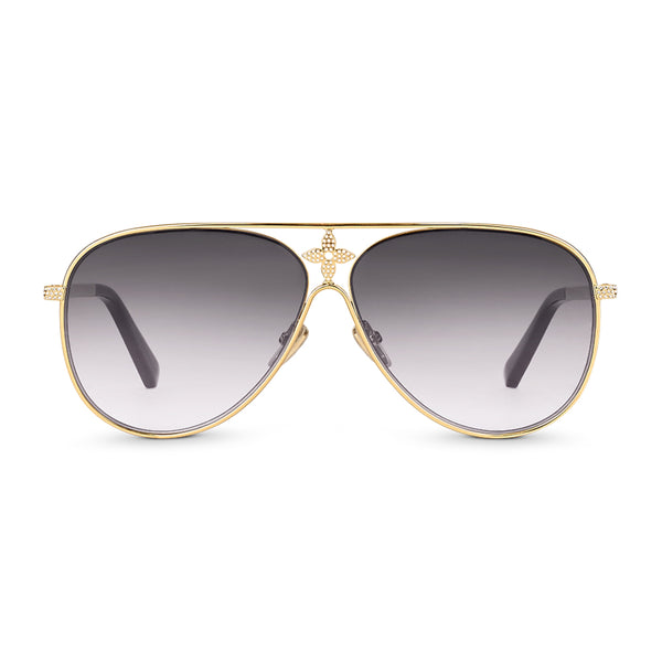 Dior Missdior B1u Cat-eye Crystal-embellished Gold-tone Sunglasses in  Natural