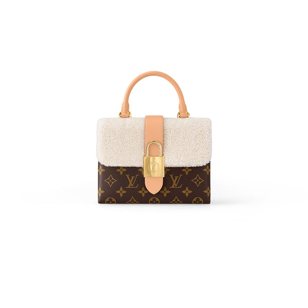 Louis Vuitton Coussin MM Handbag Embossed Puffed Sheepskin In Gray