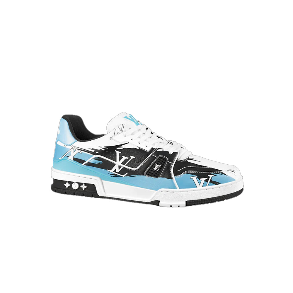 Louis Vuitton Trainer Sneaker by Virgil Abloh #54 BLUE UK Size 10